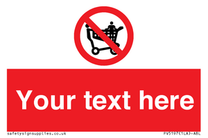 Custom No Climbing on Trolley Sign